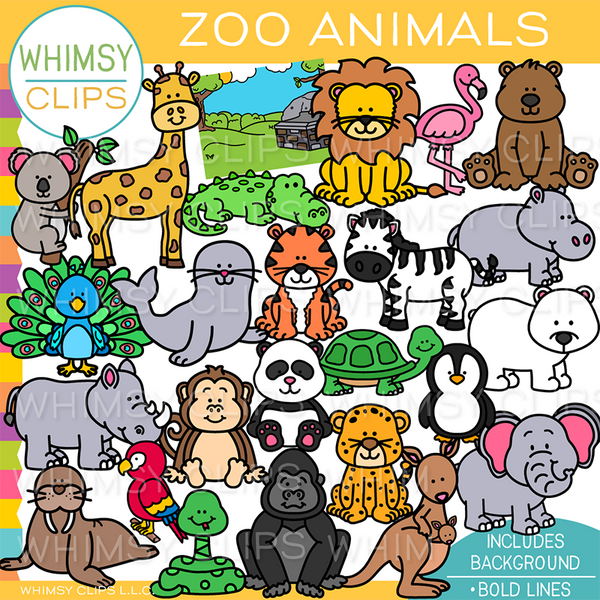 Zoo Animal Clip Art