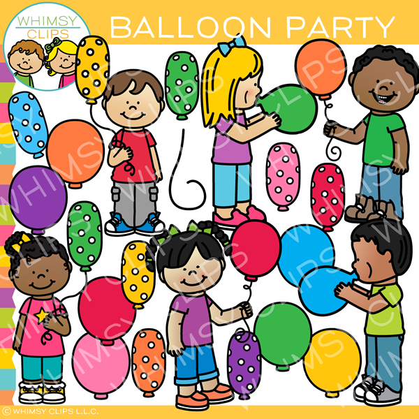 Balloon Party Clip Art