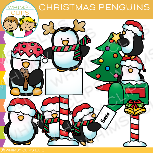 Christmas Penguin Clip Art