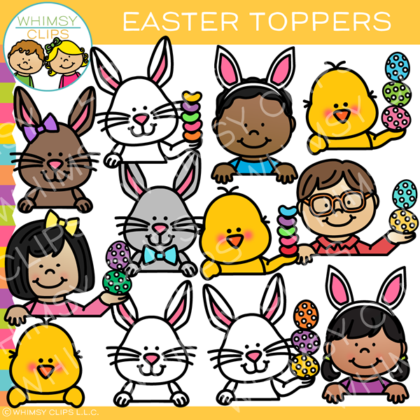 Easter Toppers Clip Art