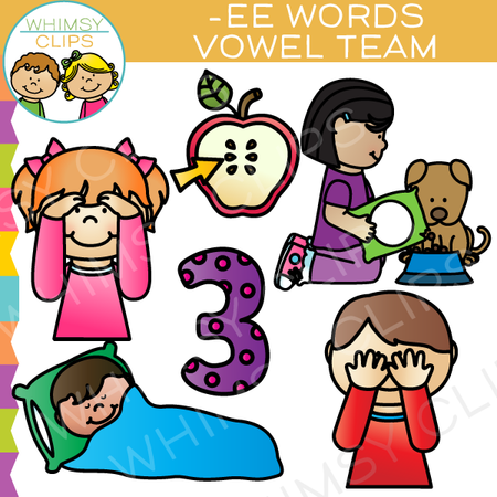 EE Vowel Team Clip Art