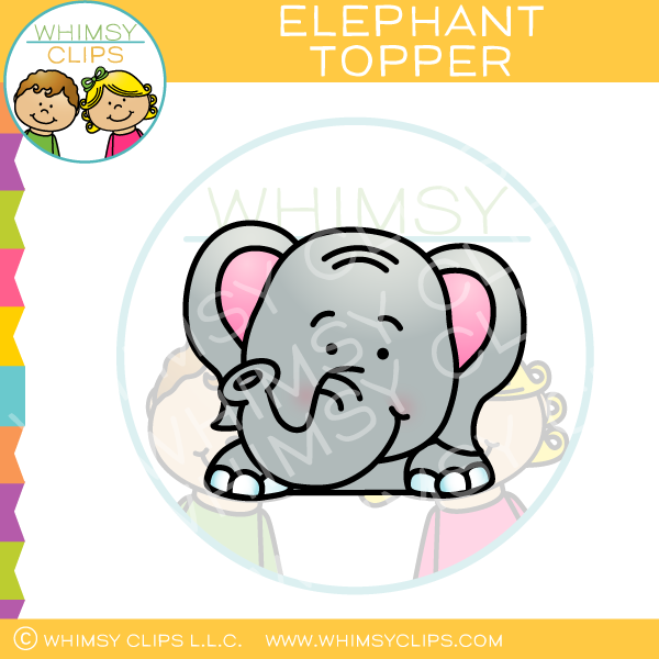 Page Topper Elephant Clip Art