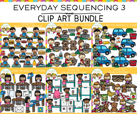Everyday Sequencing Clip Art Bundle - Three