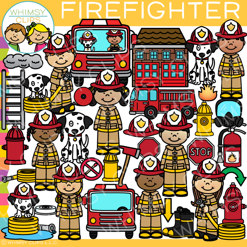 Fireman Clipart For Kids Firefighter Kids L Community Helpers Clipart