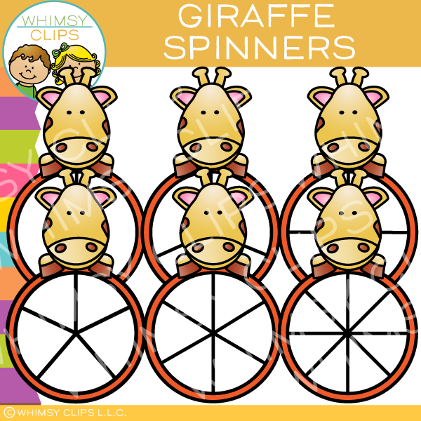 Giraffe Spinners Clip Art