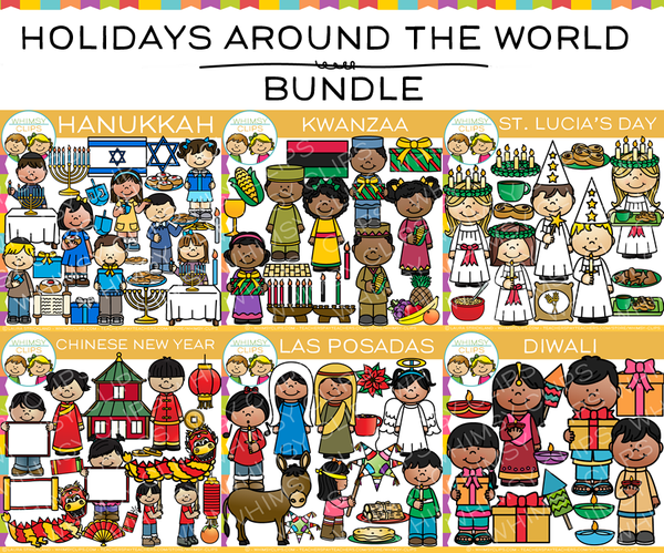 Holidays Around the World Clip Art Bundle