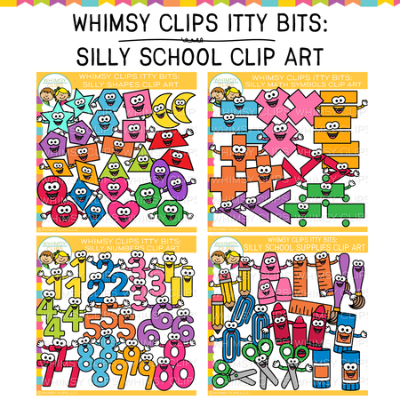 Silly School Clip Art Bundle