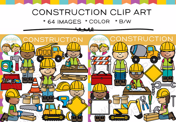 Kids Construction Clip Art