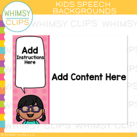 Kids Speech Backgrounds