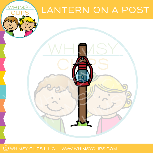 Lantern On A Post Clip Art