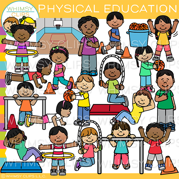 Physical Education Kids Clip Art – Whimsy Clips