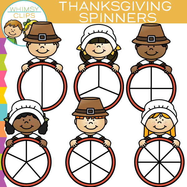 Thanksgiving Spinners Clip Art