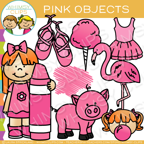 Pink Color Objects Clip Art – Whimsy Clips