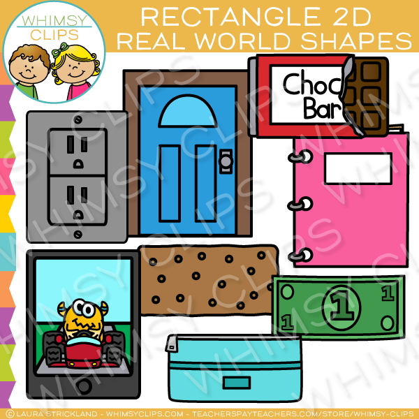 Rectangle 2D Real Life Objects Clip Art