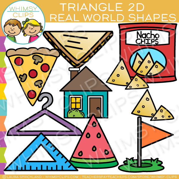 Triangle 2D Shapes Real Life Objects Clip Art – Whimsy Clips