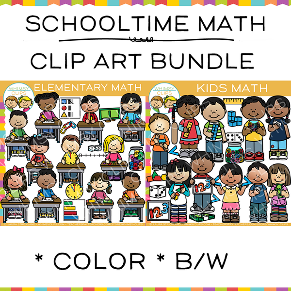 Schooltime Math Clip Art Bundle