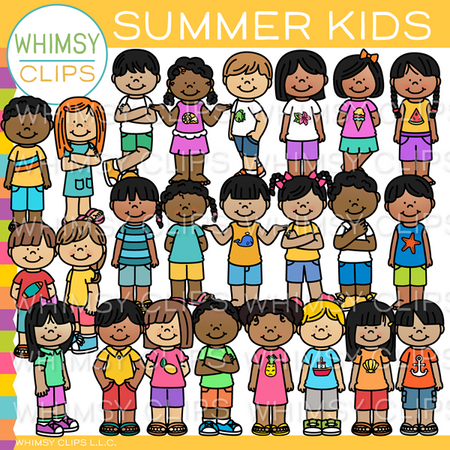 Summer Kids Clip Art