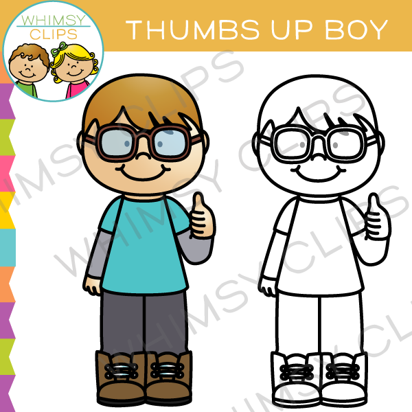 Thumbs Up Boy Clip Art