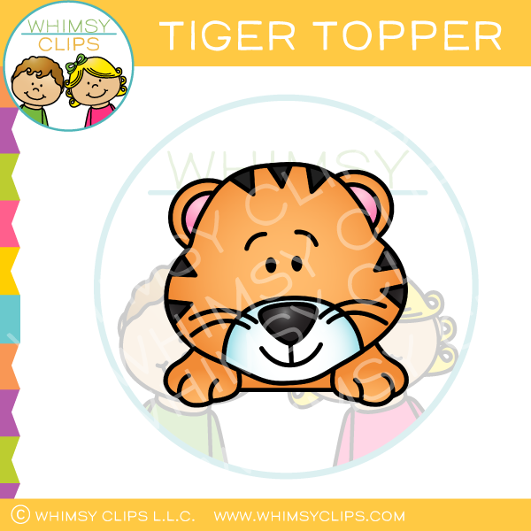 Page Topper Tiger Clip Art