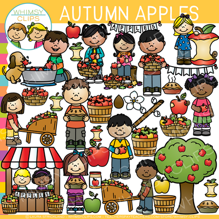 Autumn Apples Clip Art