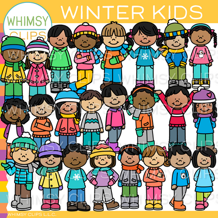 Winter Kids Clip Art