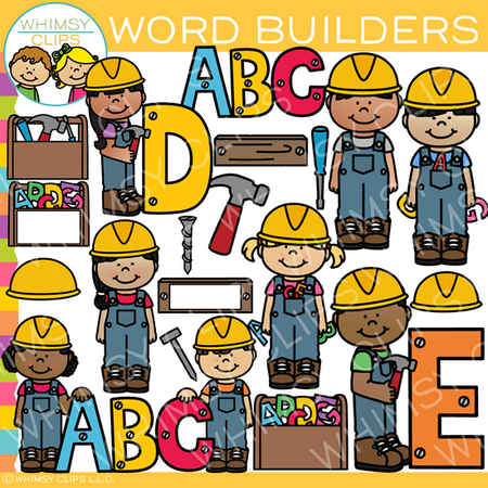 Word Builders Clip Art