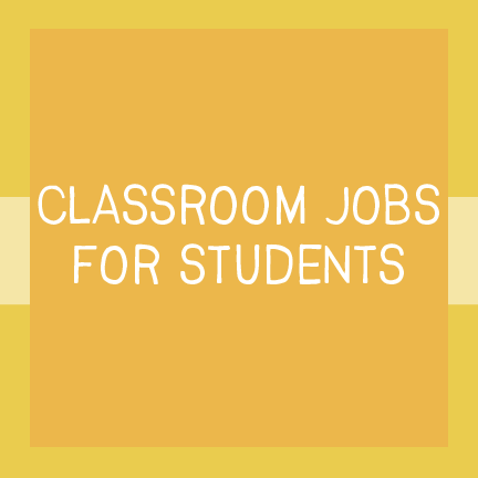 Classroom Jobs For Students