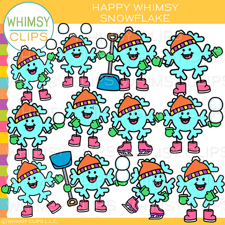 Happy Whimsy Snowflakes