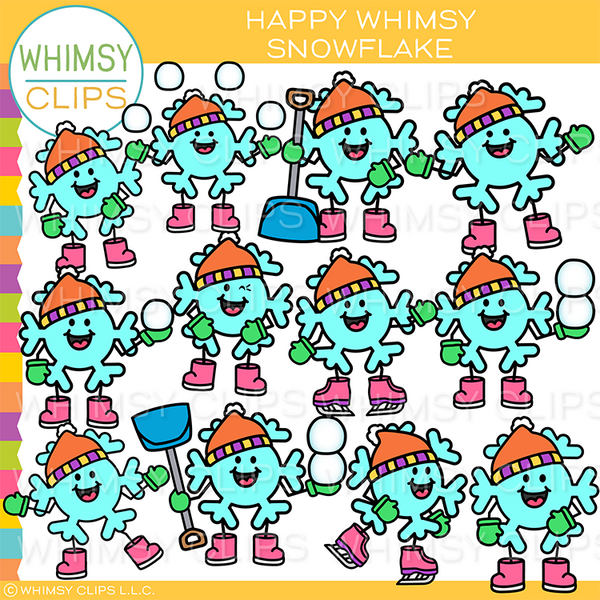 Happy Whimsy Snowflakes