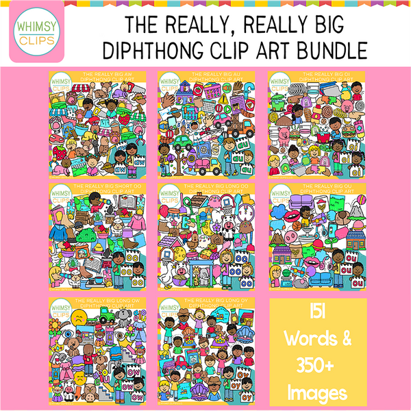 Diphthong Clip Art Bundle