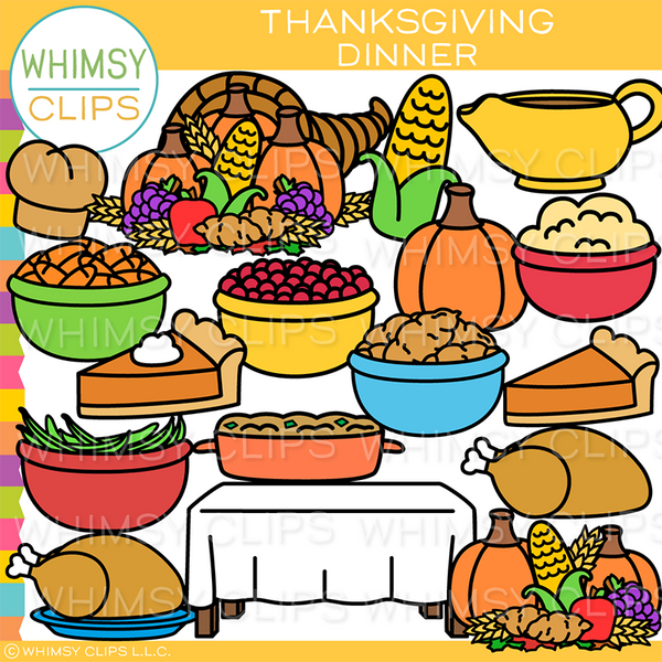 Thanksgiving Dinner Clip Art