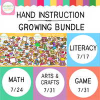 Hand Instructions Clip Art GROWING Bundle