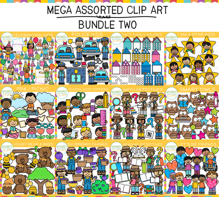 Celebrating 10 Years - Mega Assorted Clip Art Bundle Two