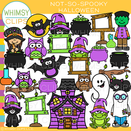 Not-So-Spooky Halloween Clip Art