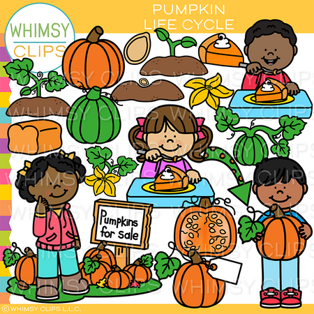 Pumpkin Life Cycle Clip Art