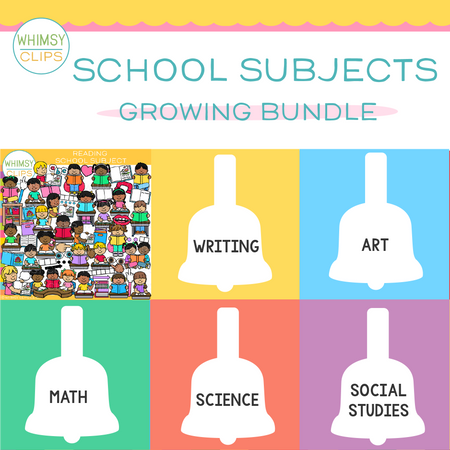School Subjects Clip Art Bundle