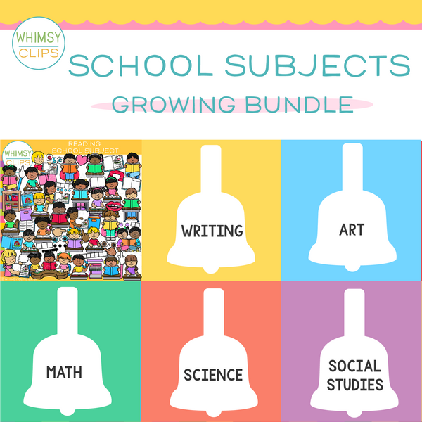 School Subjects Clip Art Bundle