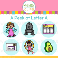 The Really Big Alphabet Letter A Alphabet Clip Art Set