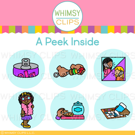 The Really Big CVC AB Word Family Clip Art