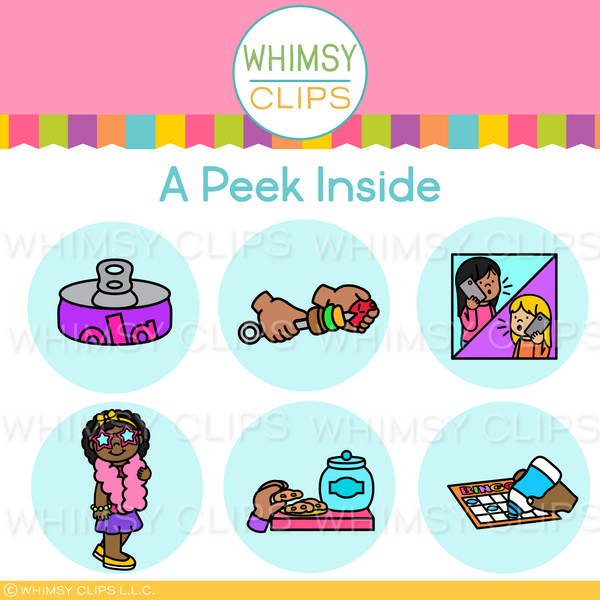 The Really Big CVC AB Word Family Clip Art