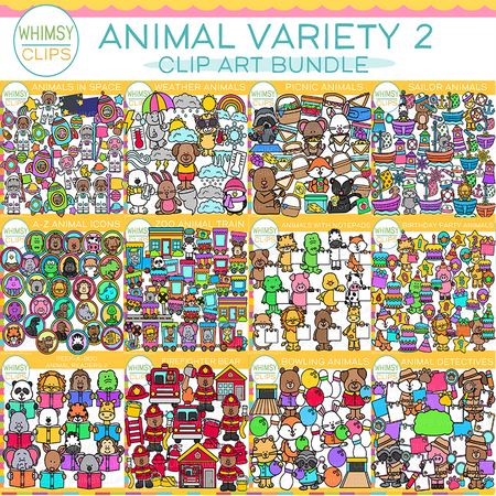 Animal Variety Clip Art Bundle