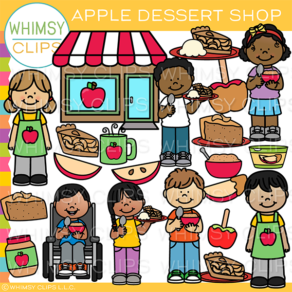 Apple Dessert Shop Clip Art