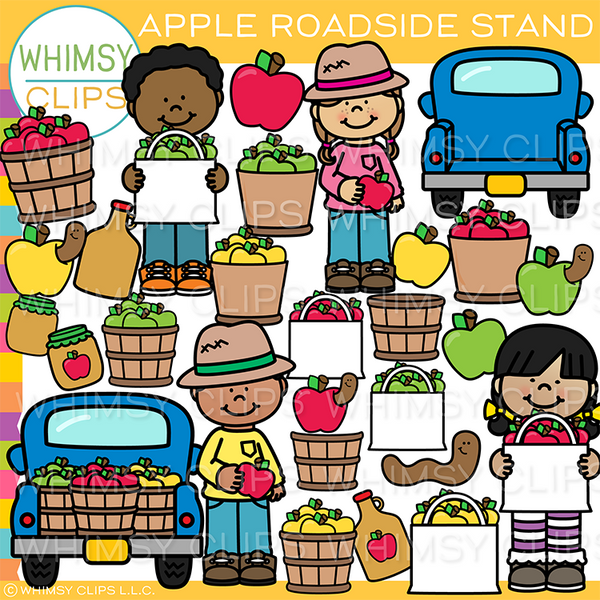 Apple Roadside Stand Clip Art