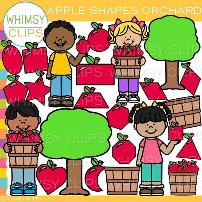 Apple Shapes Orchard Clip Art