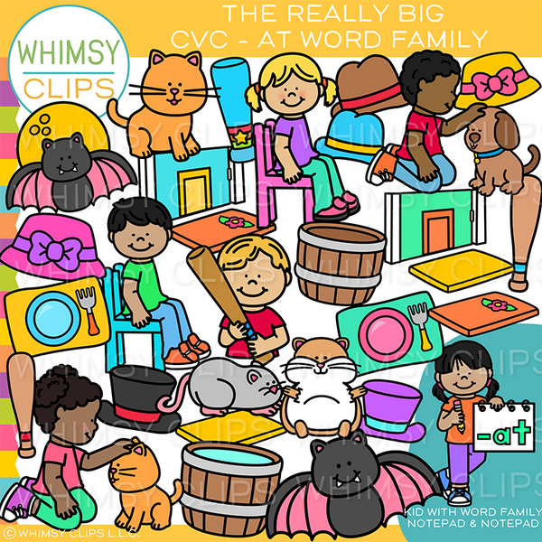 AT Short A CVC Clip Art