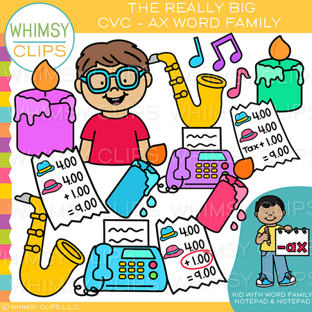 AX Short A CVC Clip Art