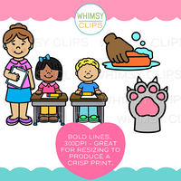 The Really Big CL Beginning Blends Word Family Clip Art