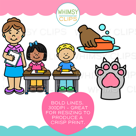 The Really Big CL Beginning Blends Word Family Clip Art