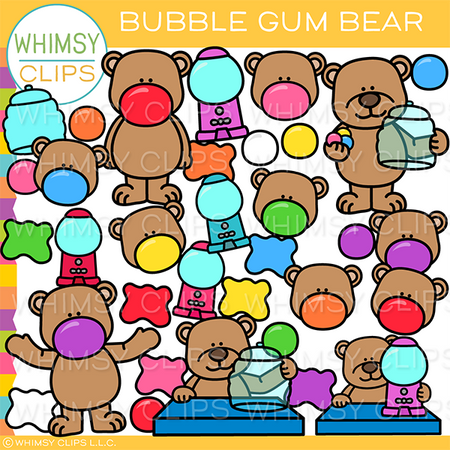 Bubblegum Bear Clip Art
