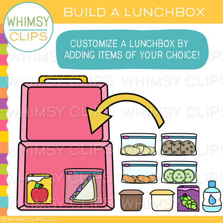 School Lunch Build a Lunchbox Clip Art